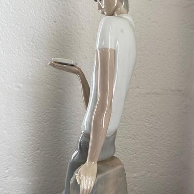 Lladro Tall "Boy Student" Porcelain Figurine