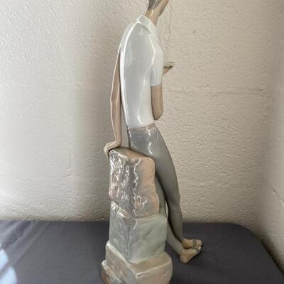 Lladro Tall "Boy Student" Porcelain Figurine
