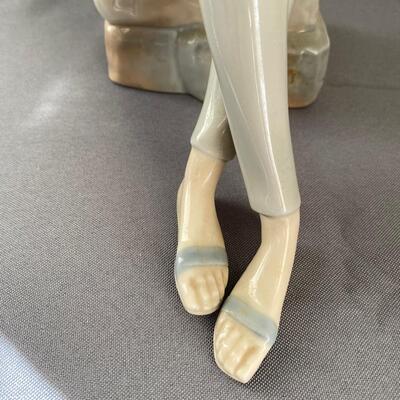 Lladro Tall "Boy Student" Porcelain Figurine