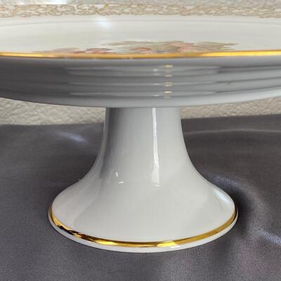 Gloria Fine Porcelain Bayreuth Pedestal Cake Plate