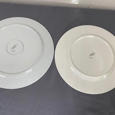 Set of 2 Erte Art Deco Motif Collector Plates, "Le Soleil " & "Moonlight Starry Night"