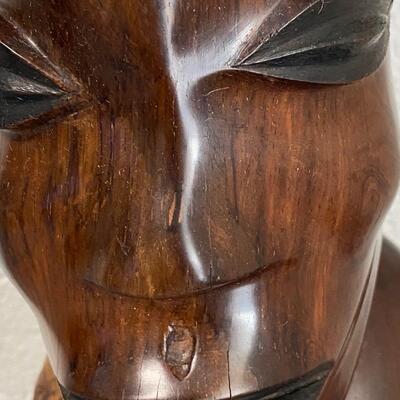 African Handcarved Heavy Carved Bust