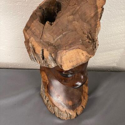 African Handcarved Heavy Carved Bust