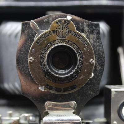 Antique Kodak No. 2A Folding Pocket Film Camera Brownie Automatic