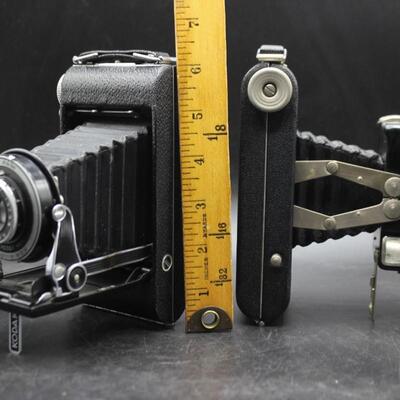 Pair of Vintage Kodak Film Cameras Kodak Kodex No. 1 & Kodak Tindar Lens