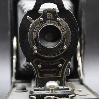Pair of Vintage Film Kodak No. 2 & 2C Folding Autographic Camera