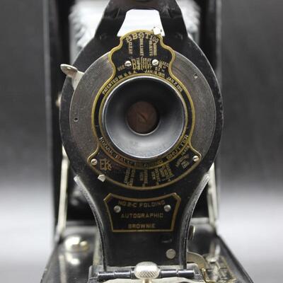 Pair of Vintage Film Kodak No. 2 & 2C Folding Autographic Camera