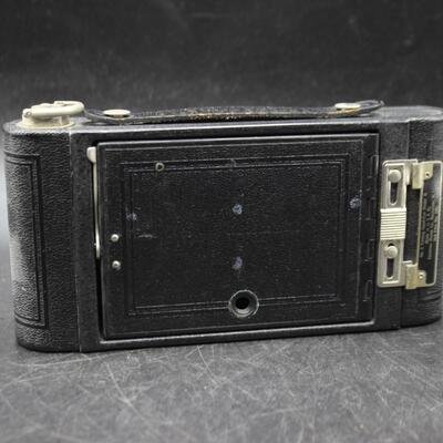 Pair of Vintage Film Cameras Kodak Premo No. 3A Folding Cartridge & Folding Hawkeye No. 2 Model B