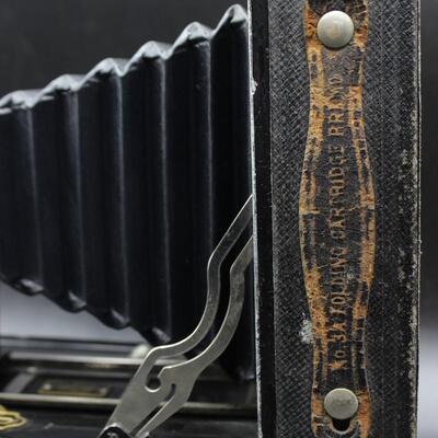 Pair of Vintage Film Cameras Kodak Premo No. 3A Folding Cartridge & Folding Hawkeye No. 2 Model B