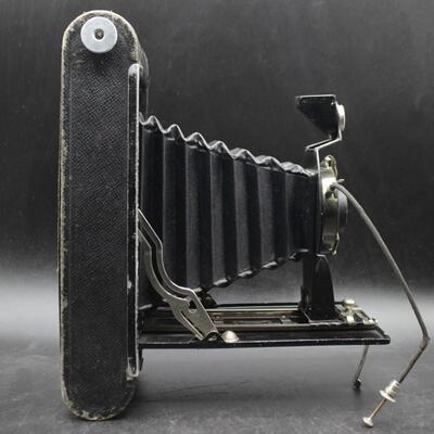 Pair of Vintage Film Cameras Kodak Premo No. 3A Folding Cartridge & Folding Hawkeye No. 2 Model B