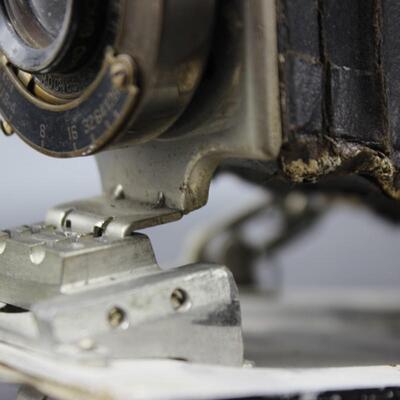 Pair of Vintage Kodak Fold Out Cameras Anastigmat Diomatic & Ball Bearing Film Cameras