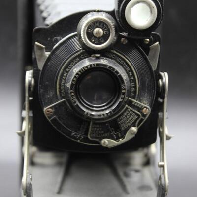 Pair of Vintage Kodak Fold Out Cameras Anastigmat Diomatic & Ball Bearing Film Cameras