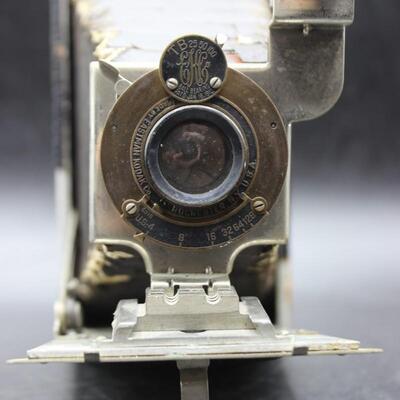 Pair of Vintage Kodak Fold Out Cameras Anastigmat Diomatic & Ball Bearing Film Cameras