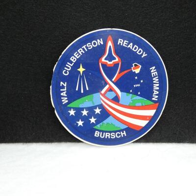 NASA Space Shuttle STS-51 German ASTRO/SPAS Mission Walz Culbertson Readdy Newman Bursch Communications Satellite  Sticker / Decale