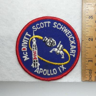 Vintage NASA Apollo IX  McDivitt Scott Schweickart Astronauts , Saturn V Rocket Spacecraft Lunar Module Spaceflight Authentic Space...