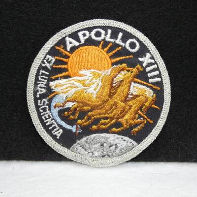 Vintage Nasa Apollo XIII Ex Luna Scientia Crew Patch Space Flight Odyssey Aquarius Apollo 13 Accident Astronauts Spacecraft authentic...