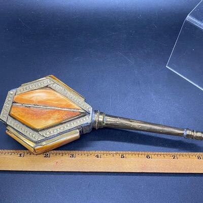 Interesting Brass Handheld Small Scepter Mace Rattle