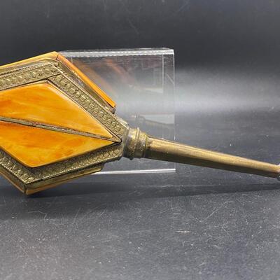 Interesting Brass Handheld Small Scepter Mace Rattle
