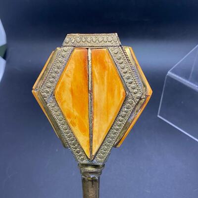 Interesting Brass Handheld Small Scepter Mace Rattle