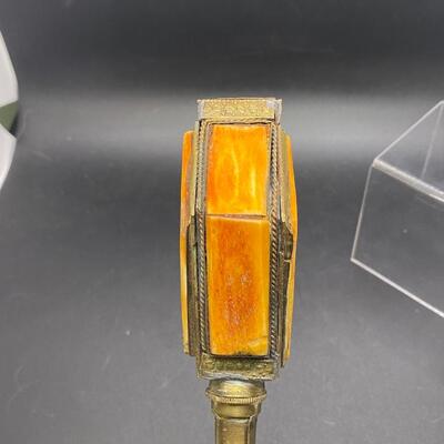 Interesting Brass Handheld Small Scepter Mace Rattle