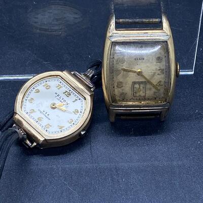 Vintage Watch Faces Elgin Kelton for Parts or Repair