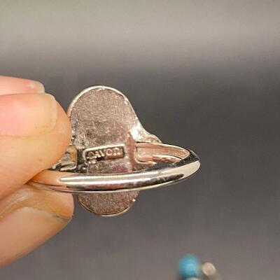 Southwestern Style Jewelry Lot Bolo Tie Ring Earrings