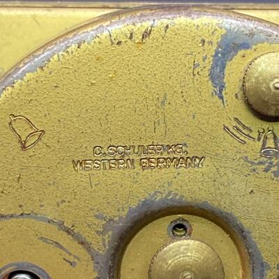 Antique C. Schuler KG Western Germany Desk Clock No Case