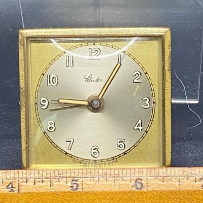 Antique C. Schuler KG Western Germany Desk Clock No Case