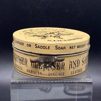 Antique Propert's Leather and Saddle Soap Tin