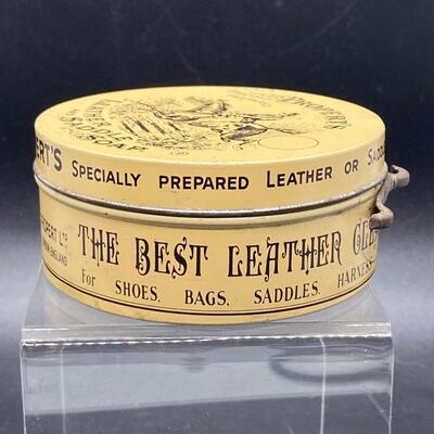 Antique Propert's Leather and Saddle Soap Tin