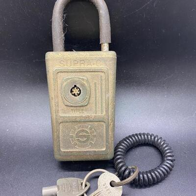 Vintage Supra-C Lock Box with Key