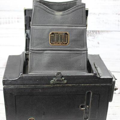 Antique Kodak Graflex 3A Rangefinder Bellows Camera Eastman Folmer & Schwing with Original Carrying Case & Instruction Manual
