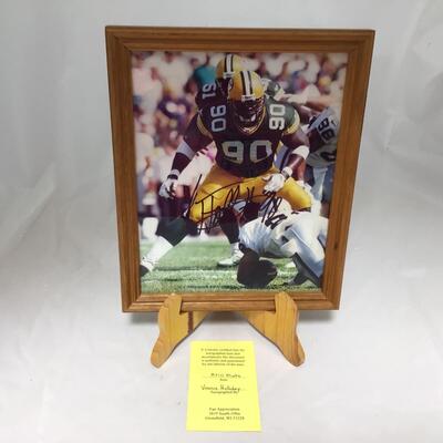 (121) PACKERS | Signed Vonnie Holiday Football Print