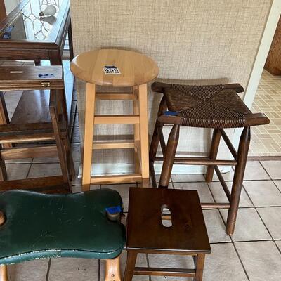 Set of Stools and Camel Seat