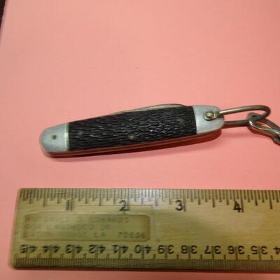 Pocket Knife w/Leather Strap