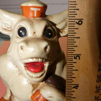 Vintage Long Horns Texas Mascot Bank