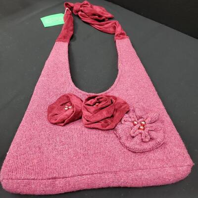 Red Felted Wool Handbag
