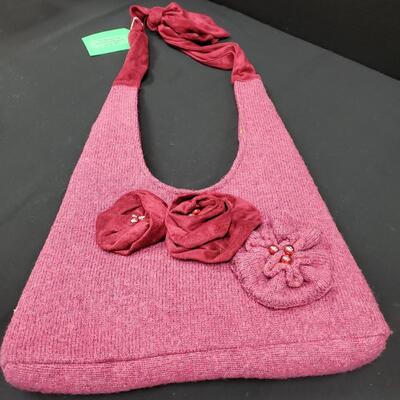 Red Felted Wool Handbag