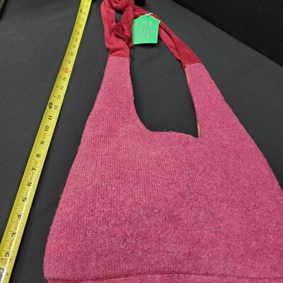 Red Felted Wool Handbag