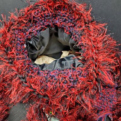 Knitted Handbag and matching Scarf set