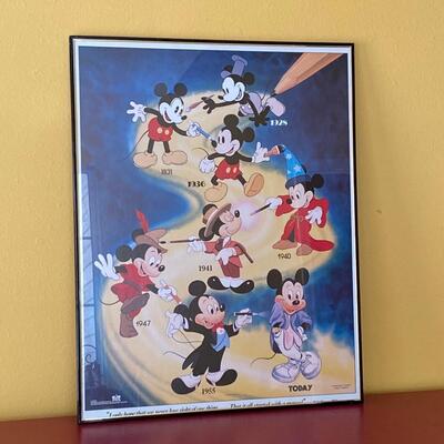 MICKEY MOUSE ~ The Walt Disney Company Framed Poster