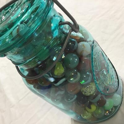 Marbles With Jar