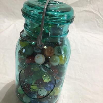 Marbles With Jar