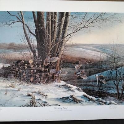 Very Rare Terry Redlin Breaking Away Signed and Numbered 344/960