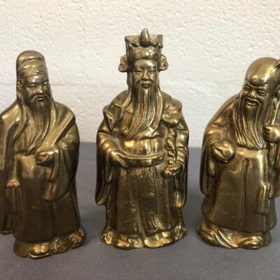 Brass Chinese Three Wise Men