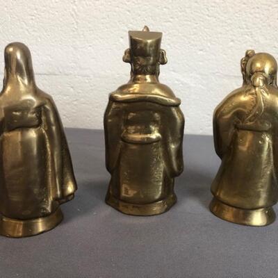 Brass Chinese Three Wise Men