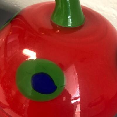 Glass apple by Shafaq Malik for Barovier and Toso
