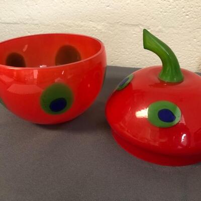 Glass apple by Shafaq Malik for Barovier and Toso