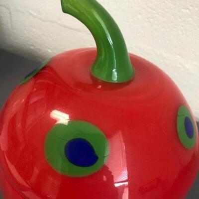 Glass apple by Shafaq Malik for Barovier and Toso