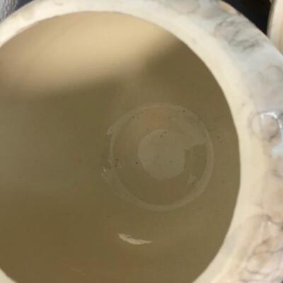 Large Jamar of California ceramic jar w/tassle